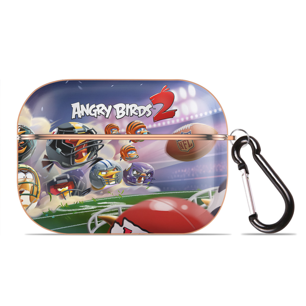 （画像用） Angry Birds アングリーバード 【AirPods Pro用】ハードシェル保護ケース｜耐衝撃・防指紋・カラビナ付き商品仕様