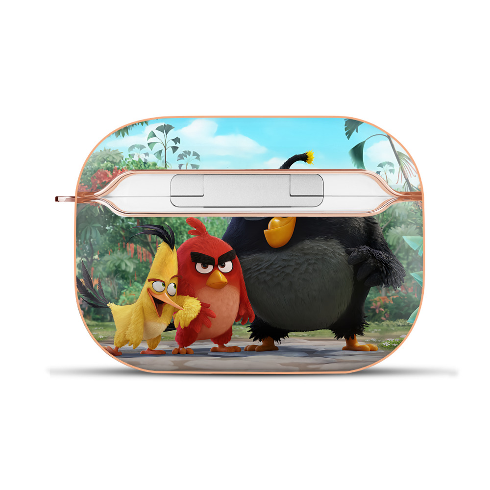 （画像用） Angry Birds アングリーバード 【AirPods Pro用】ハードシェル保護ケース｜耐衝撃・防指紋・カラビナ付き商品仕様