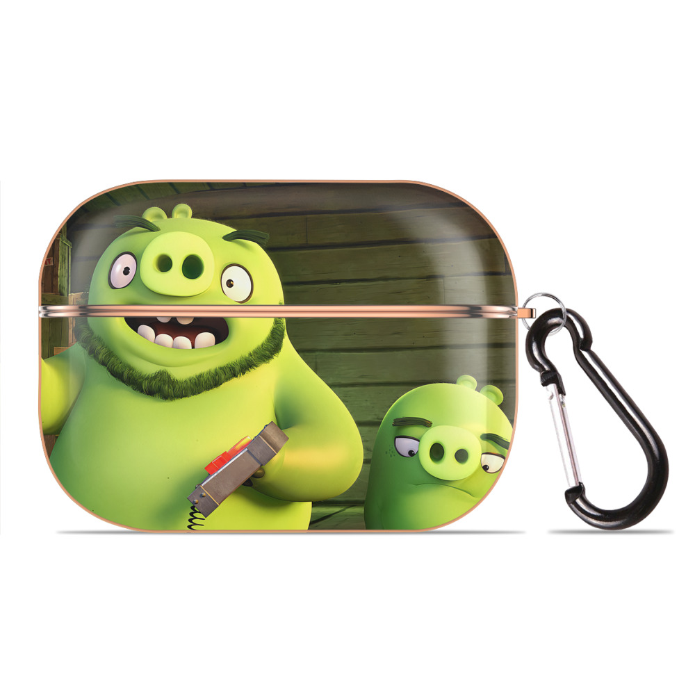 （画像用） Angry Birds アングリーバード 【AirPods Pro用】ハードシェル保護ケース｜耐衝撃・防指紋・カラビナ付き商品仕様