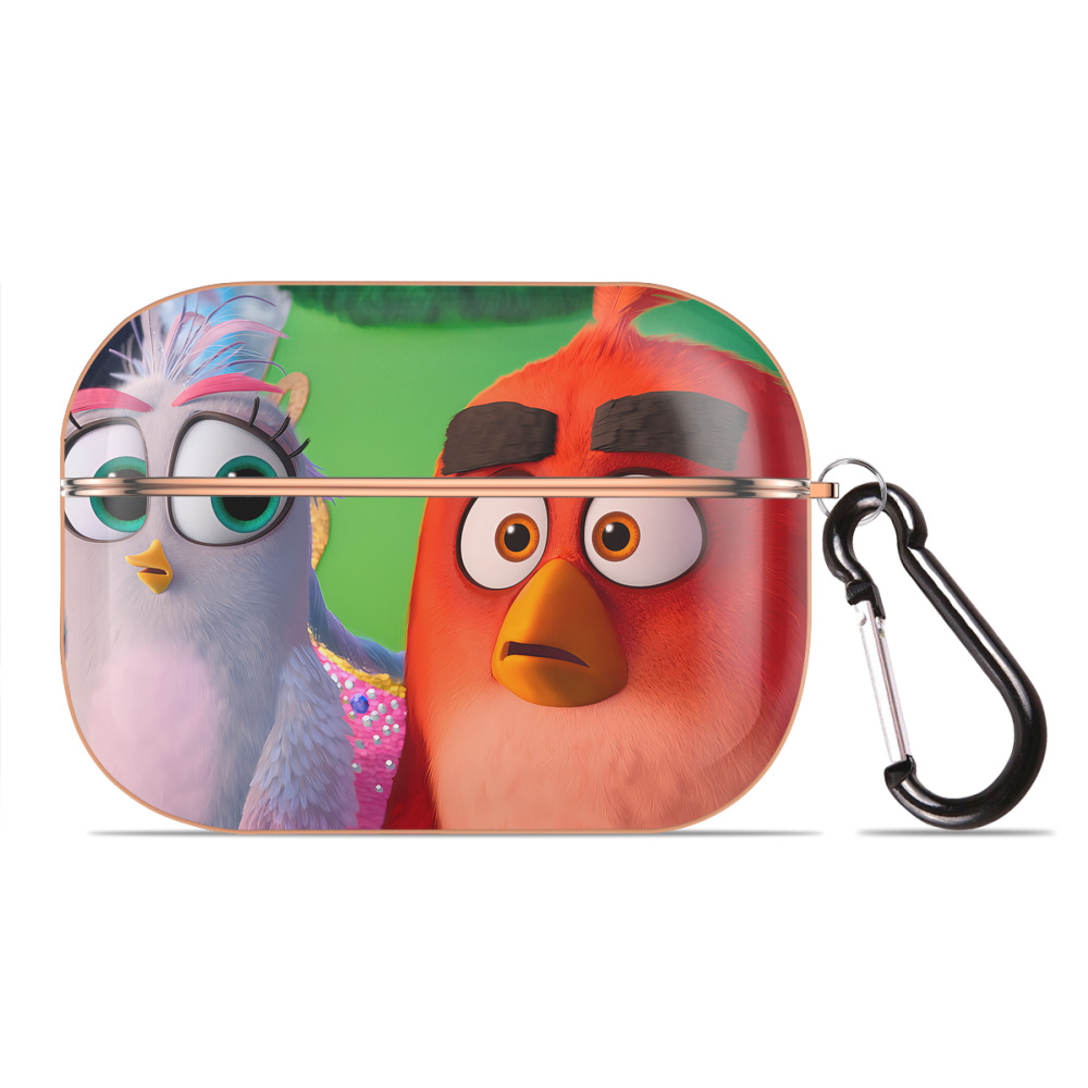 （画像用） Angry Birds アングリーバード 【AirPods Pro用】ハードシェル保護ケース｜耐衝撃・防指紋・カラビナ付き商品仕様