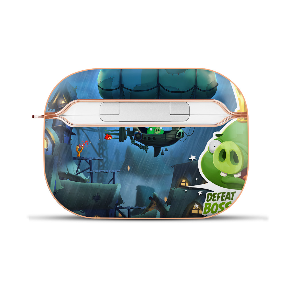 （画像用） Angry Birds アングリーバード 【AirPods Pro用】ハードシェル保護ケース｜耐衝撃・防指紋・カラビナ付き商品仕様