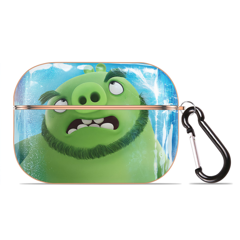 （画像用） Angry Birds アングリーバード 【AirPods Pro用】ハードシェル保護ケース｜耐衝撃・防指紋・カラビナ付き商品仕様