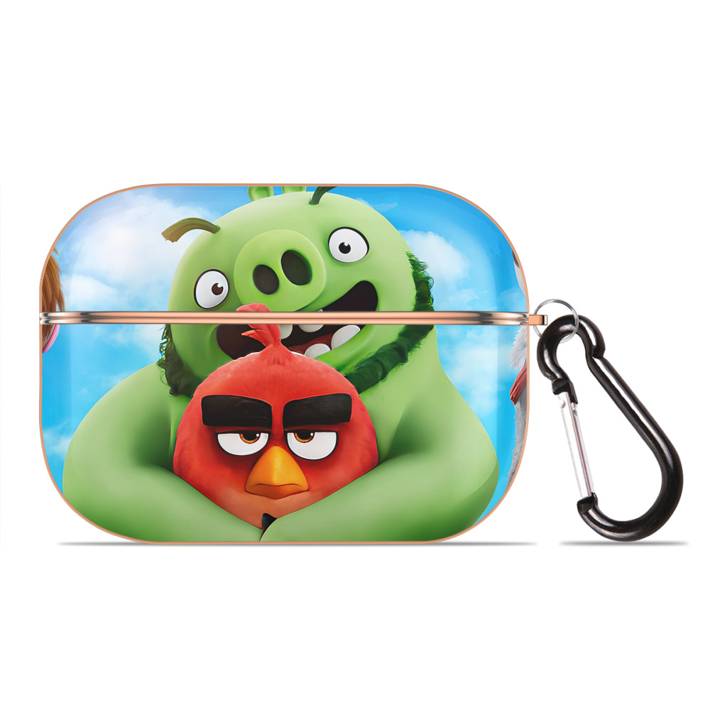（画像用） Angry Birds アングリーバード 【AirPods Pro用】ハードシェル保護ケース｜耐衝撃・防指紋・カラビナ付き商品仕様