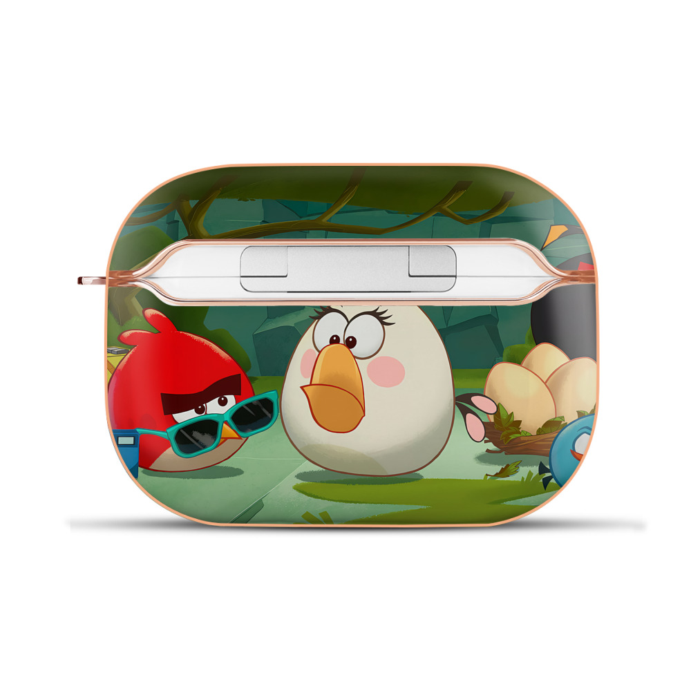 （画像用） Angry Birds アングリーバード 【AirPods Pro用】ハードシェル保護ケース｜耐衝撃・防指紋・カラビナ付き商品仕様