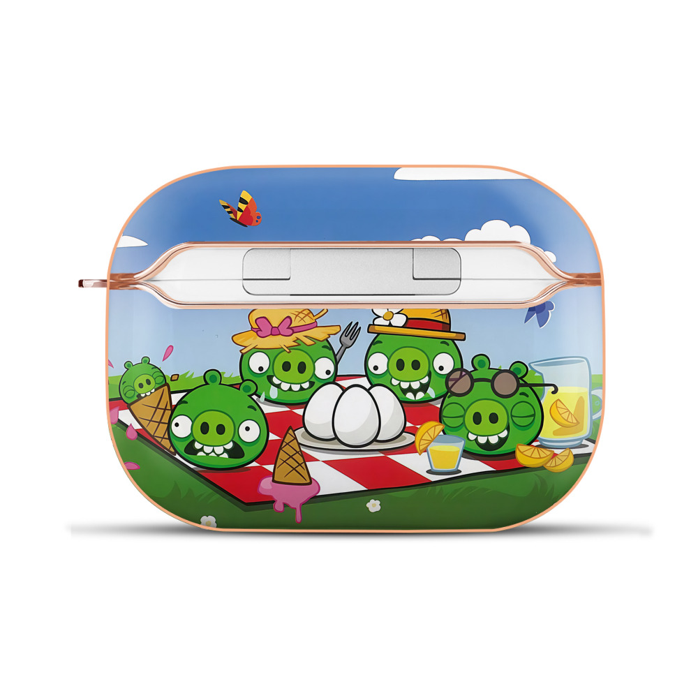 （画像用） Angry Birds アングリーバード 【AirPods Pro用】ハードシェル保護ケース｜耐衝撃・防指紋・カラビナ付き商品仕様