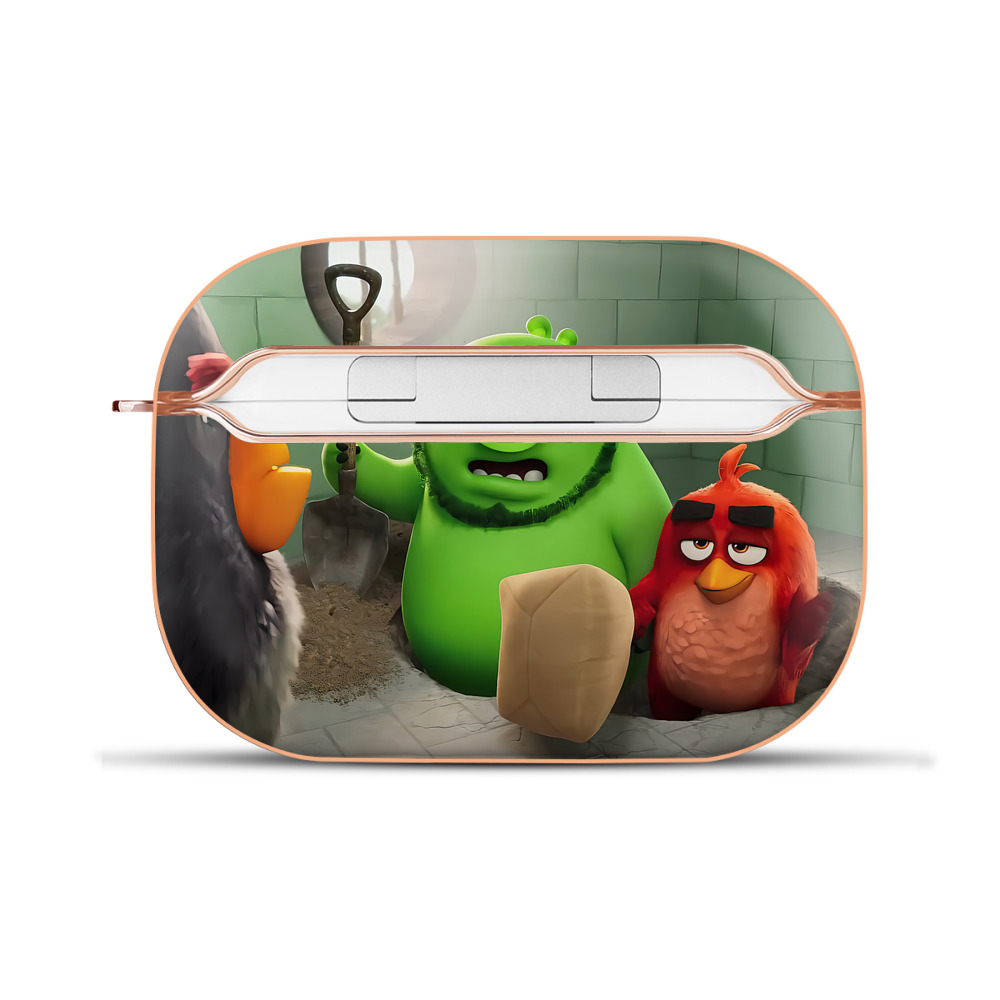 （画像用） Angry Birds アングリーバード 【AirPods Pro用】ハードシェル保護ケース｜耐衝撃・防指紋・カラビナ付き商品仕様