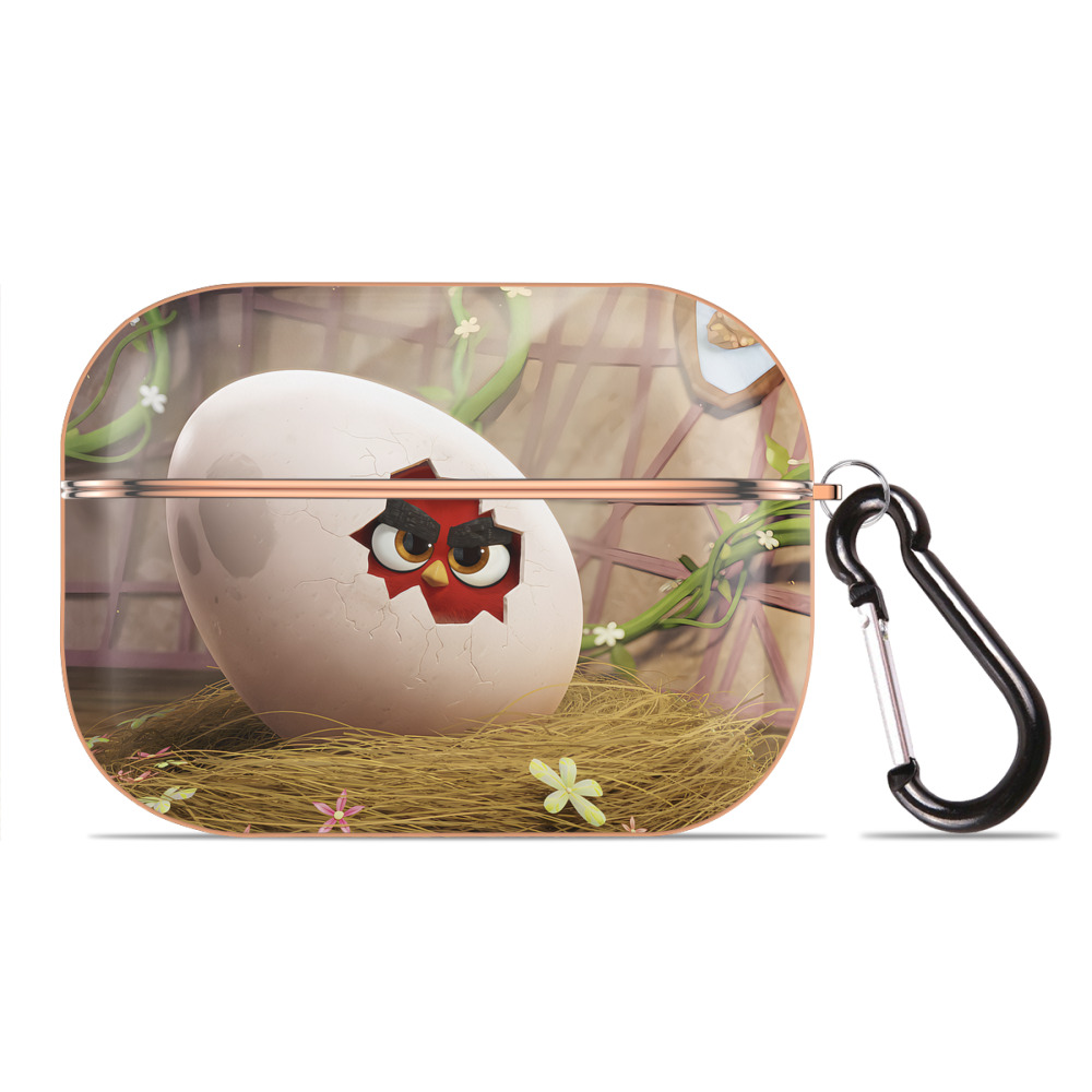 （画像用） Angry Birds アングリーバード 【AirPods Pro用】ハードシェル保護ケース｜耐衝撃・防指紋・カラビナ付き商品仕様