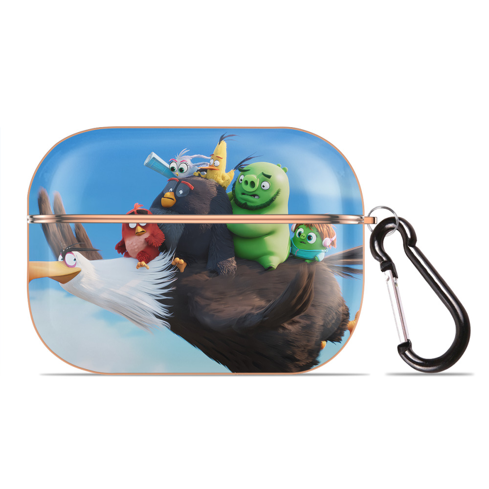 （画像用） Angry Birds アングリーバード 【AirPods Pro用】ハードシェル保護ケース｜耐衝撃・防指紋・カラビナ付き商品仕様