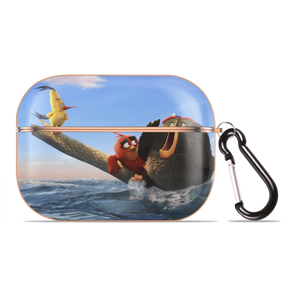 （画像用） Angry Birds アングリーバード 【AirPods Pro用】ハードシェル保護ケース｜耐衝撃・防指紋・カラビナ付き商品仕様