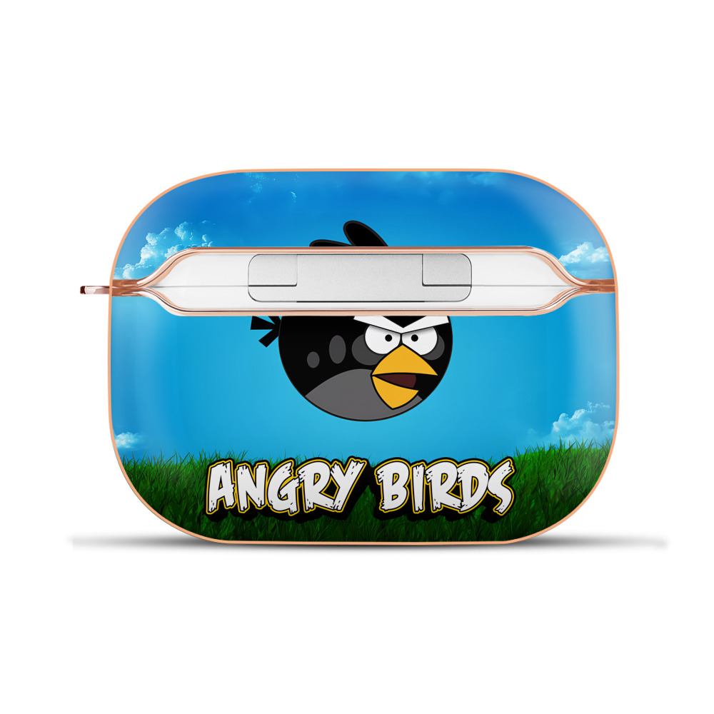 （画像用） Angry Birds アングリーバード 【AirPods Pro用】ハードシェル保護ケース｜耐衝撃・防指紋・カラビナ付き商品仕様