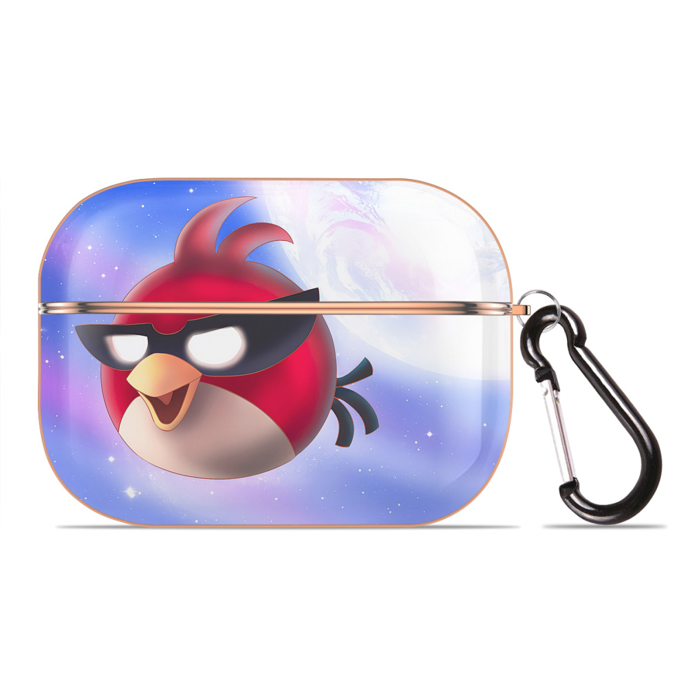 （画像用） Angry Birds アングリーバード 【AirPods Pro用】ハードシェル保護ケース｜耐衝撃・防指紋・カラビナ付き商品仕様