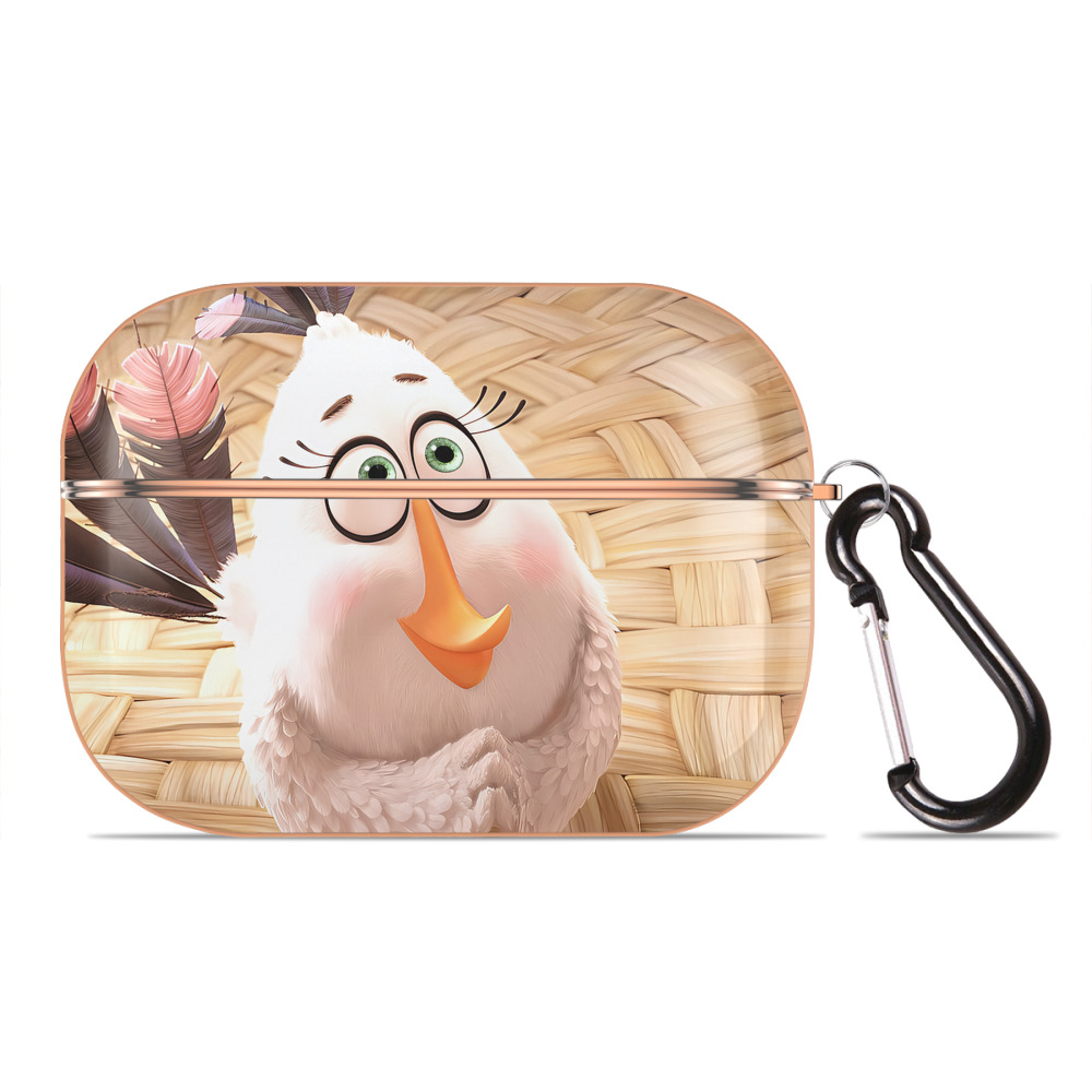 （画像用） Angry Birds アングリーバード 【AirPods Pro用】ハードシェル保護ケース｜耐衝撃・防指紋・カラビナ付き商品仕様