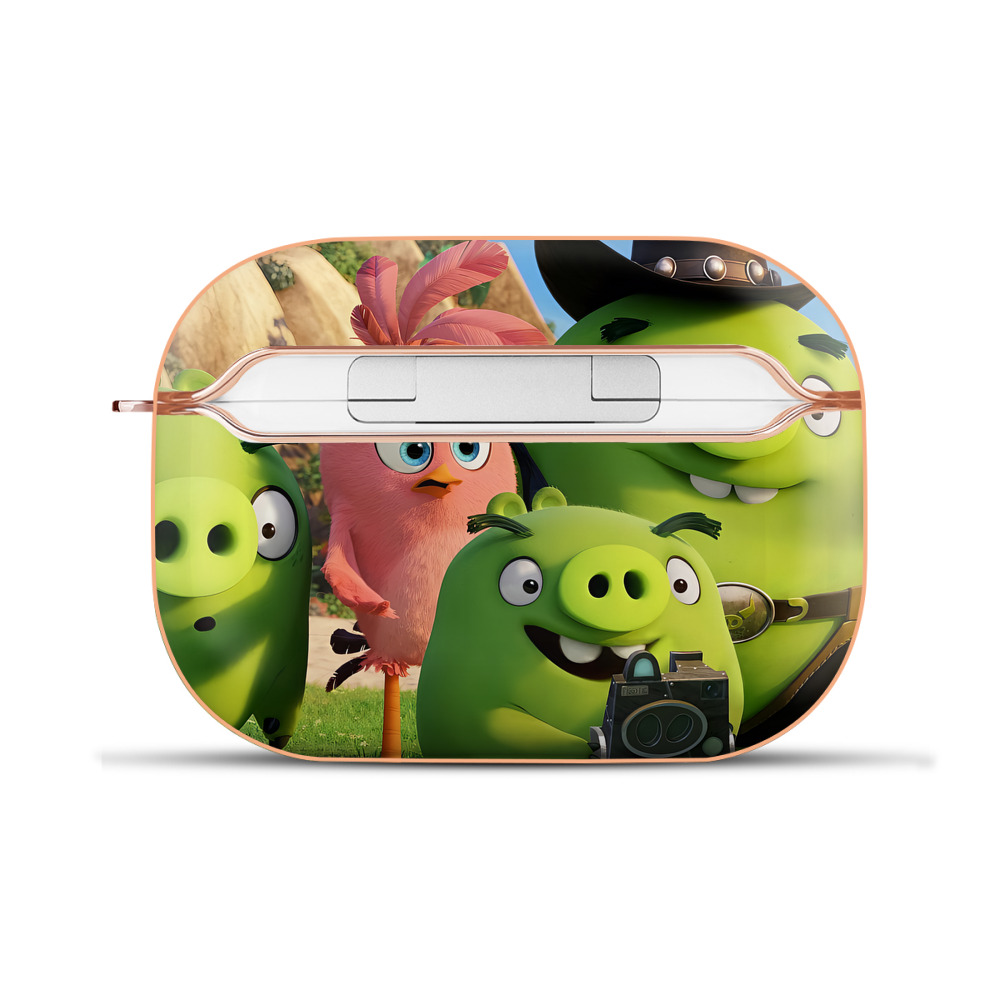 （画像用） Angry Birds アングリーバード 【AirPods Pro用】ハードシェル保護ケース｜耐衝撃・防指紋・カラビナ付き商品仕様