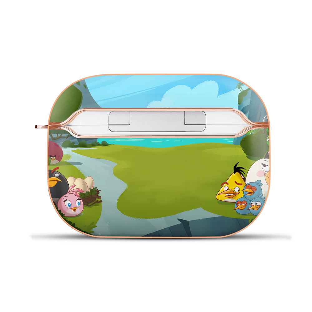 （画像用） Angry Birds アングリーバード 【AirPods Pro用】ハードシェル保護ケース｜耐衝撃・防指紋・カラビナ付き商品仕様