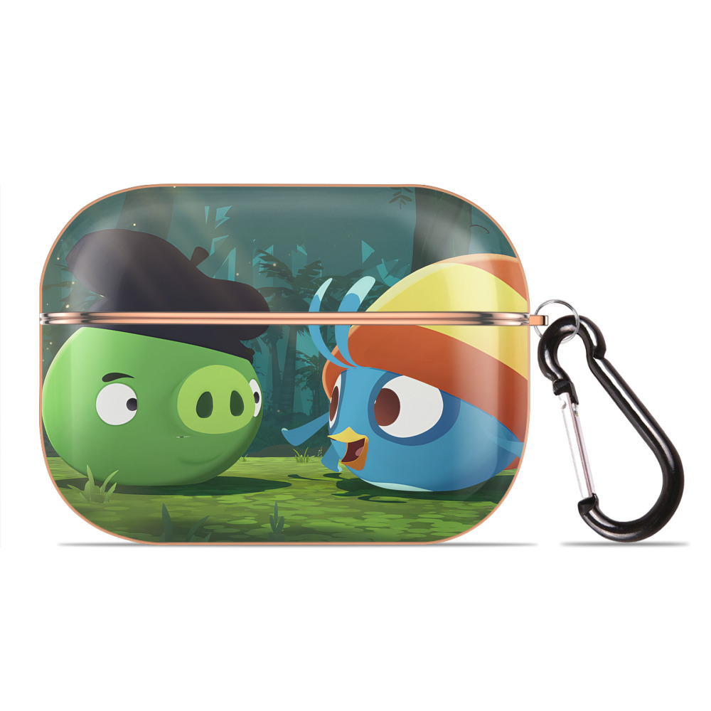 （画像用） Angry Birds アングリーバード 【AirPods Pro用】ハードシェル保護ケース｜耐衝撃・防指紋・カラビナ付き商品仕様