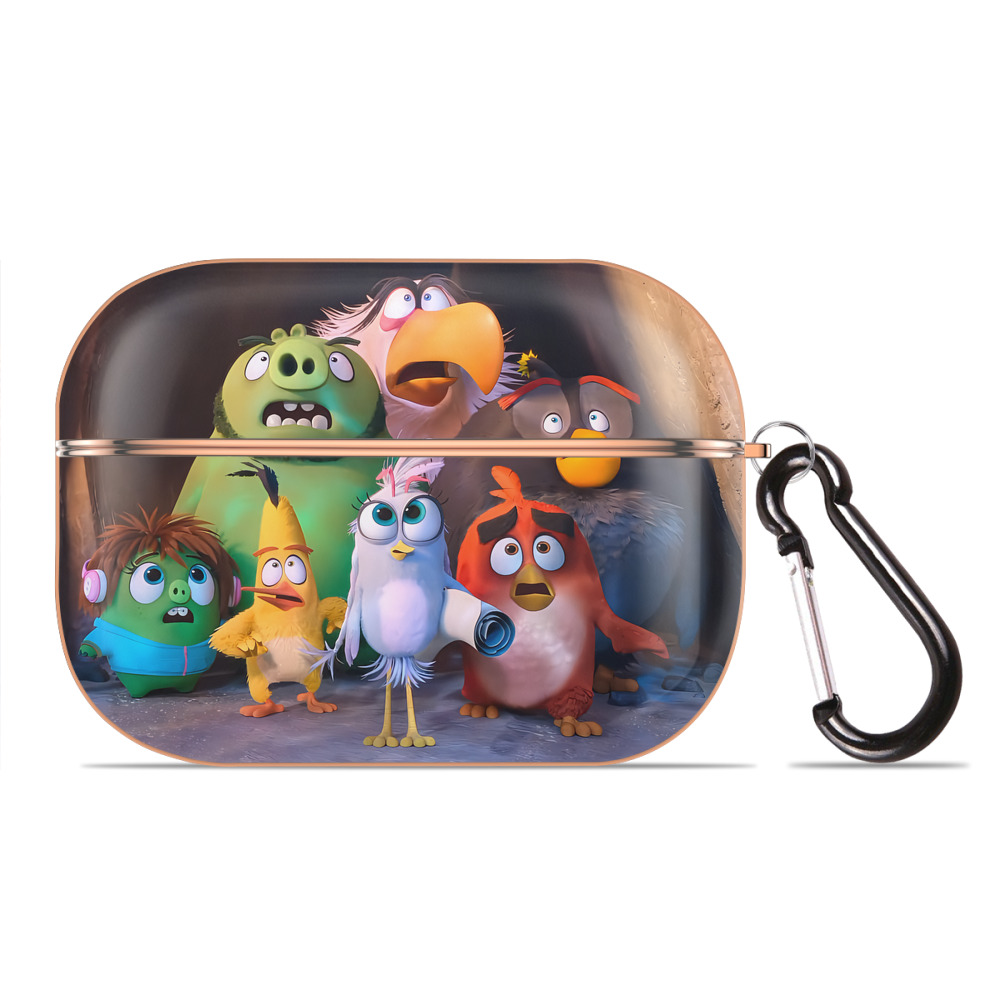 （画像用） Angry Birds アングリーバード 【AirPods Pro用】ハードシェル保護ケース｜耐衝撃・防指紋・カラビナ付き商品仕様