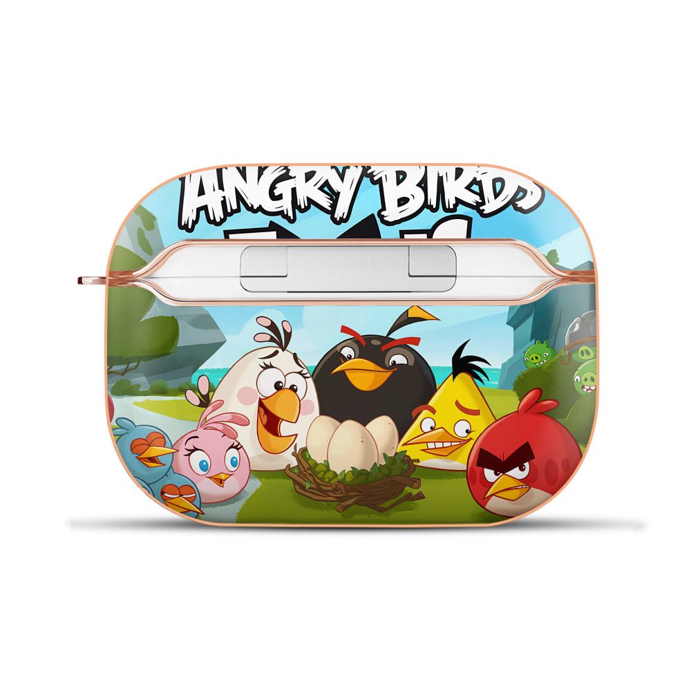 （画像用） Angry Birds アングリーバード 【AirPods Pro用】ハードシェル保護ケース｜耐衝撃・防指紋・カラビナ付き商品仕様