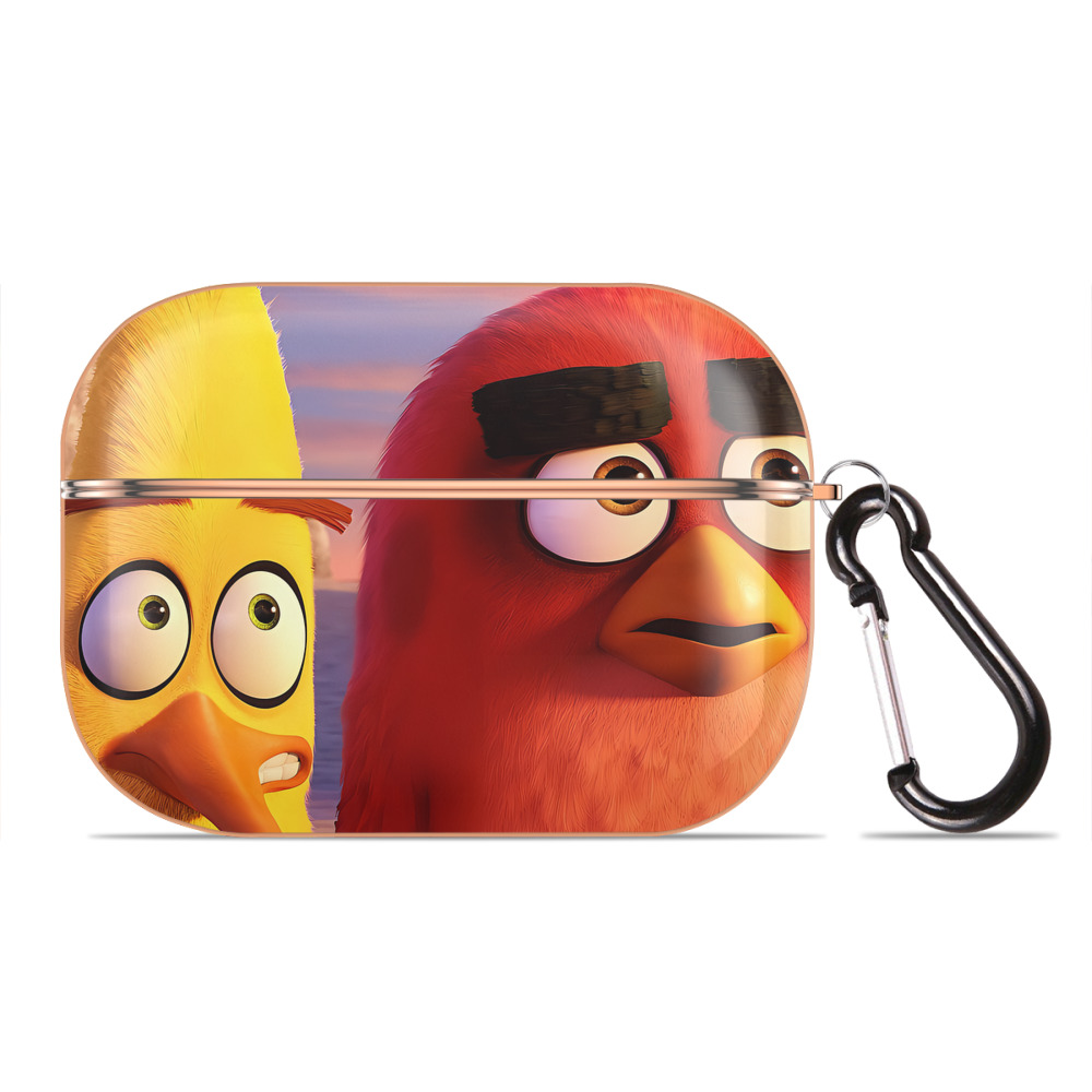 （画像用） Angry Birds アングリーバード 【AirPods Pro用】ハードシェル保護ケース｜耐衝撃・防指紋・カラビナ付き商品仕様