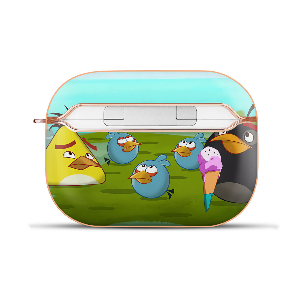 （画像用） Angry Birds アングリーバード 【AirPods Pro用】ハードシェル保護ケース｜耐衝撃・防指紋・カラビナ付き商品仕様