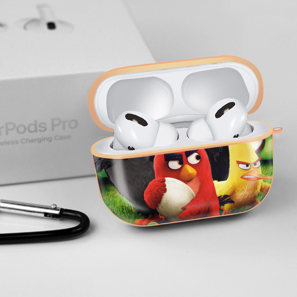 Angry Birds アングリーバード 【AirPods Pro用】ハードシェル保護ケース｜耐衝撃・防指紋・カラビナ付き商品仕様