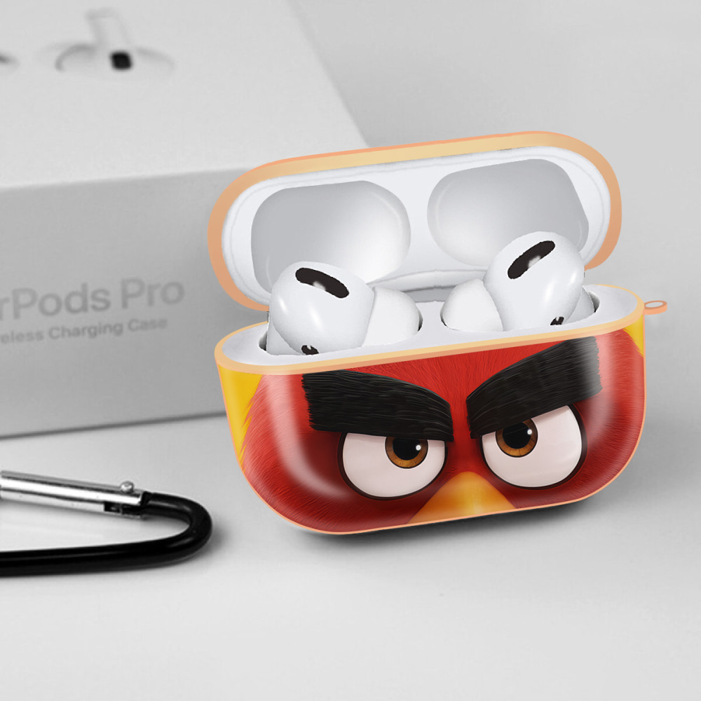 Angry Birds アングリーバード 【AirPods Pro用】ハードシェル保護ケース｜耐衝撃・防指紋・カラビナ付き商品仕様