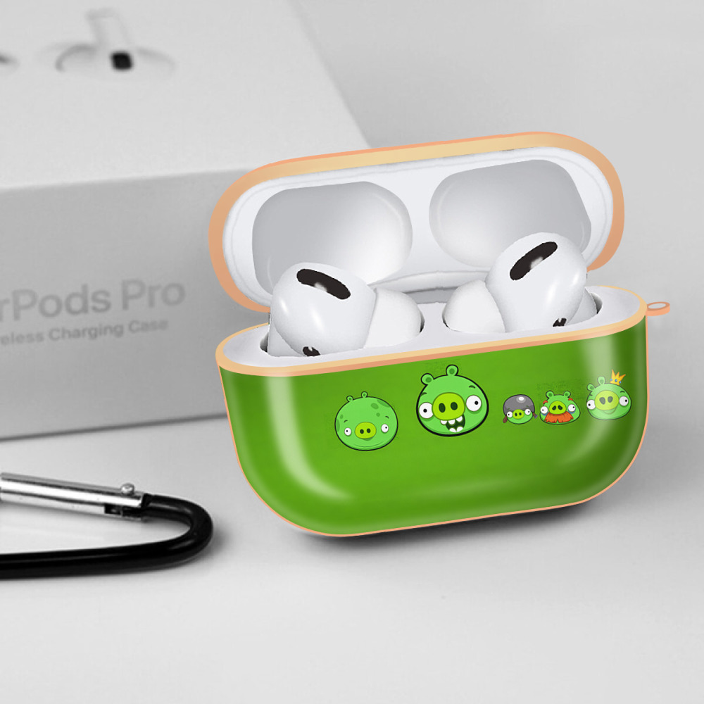 Angry Birds アングリーバード 【AirPods Pro用】ハードシェル保護ケース｜耐衝撃・防指紋・カラビナ付き商品仕様