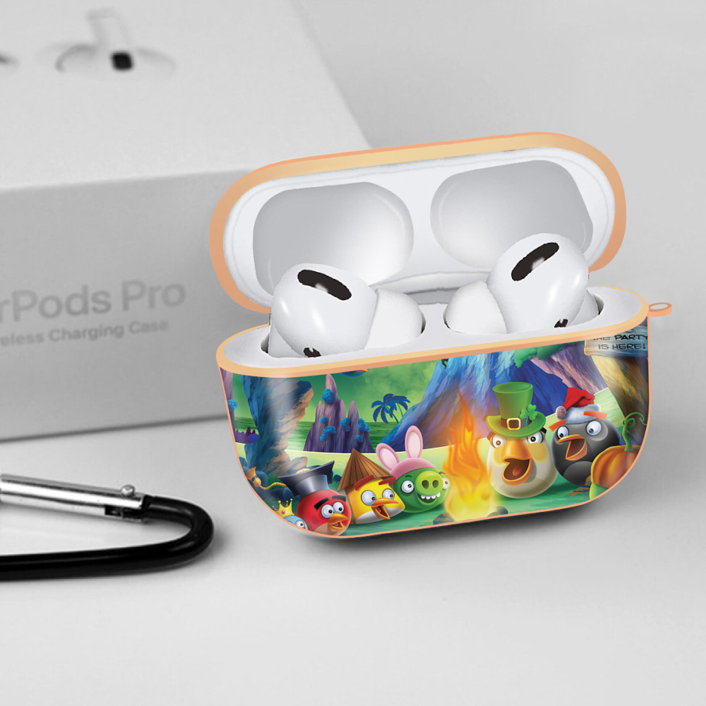 Angry Birds アングリーバード 【AirPods Pro用】ハードシェル保護ケース｜耐衝撃・防指紋・カラビナ付き商品仕様