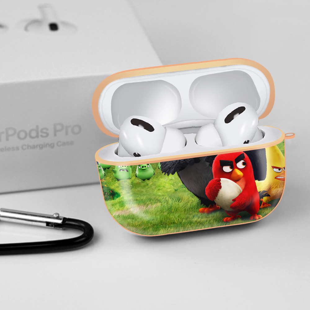 Angry Birds アングリーバード 【AirPods Pro用】ハードシェル保護ケース｜耐衝撃・防指紋・カラビナ付き商品仕様