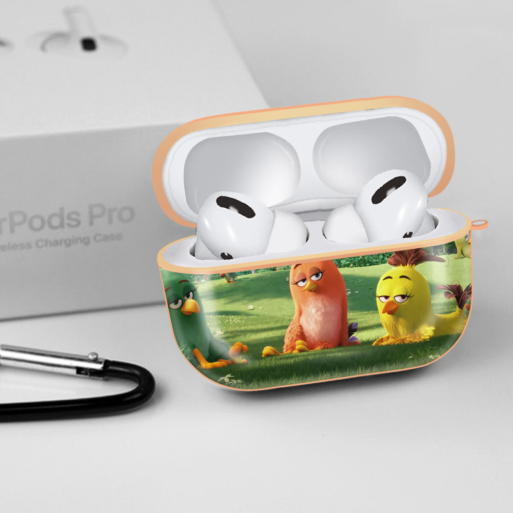 Angry Birds アングリーバード 【AirPods Pro用】ハードシェル保護ケース｜耐衝撃・防指紋・カラビナ付き商品仕様