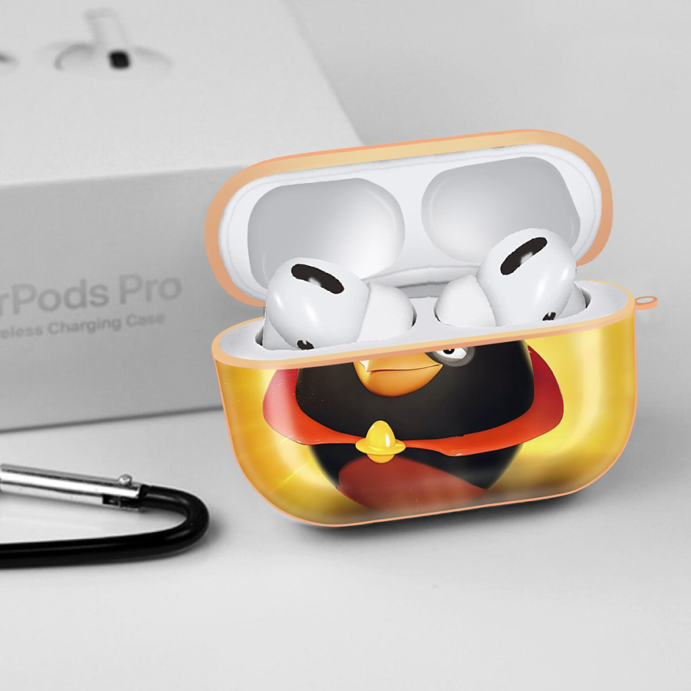 Angry Birds アングリーバード 【AirPods Pro用】ハードシェル保護ケース｜耐衝撃・防指紋・カラビナ付き商品仕様