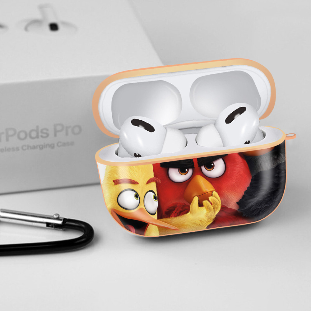 Angry Birds アングリーバード 【AirPods Pro用】ハードシェル保護ケース｜耐衝撃・防指紋・カラビナ付き商品仕様