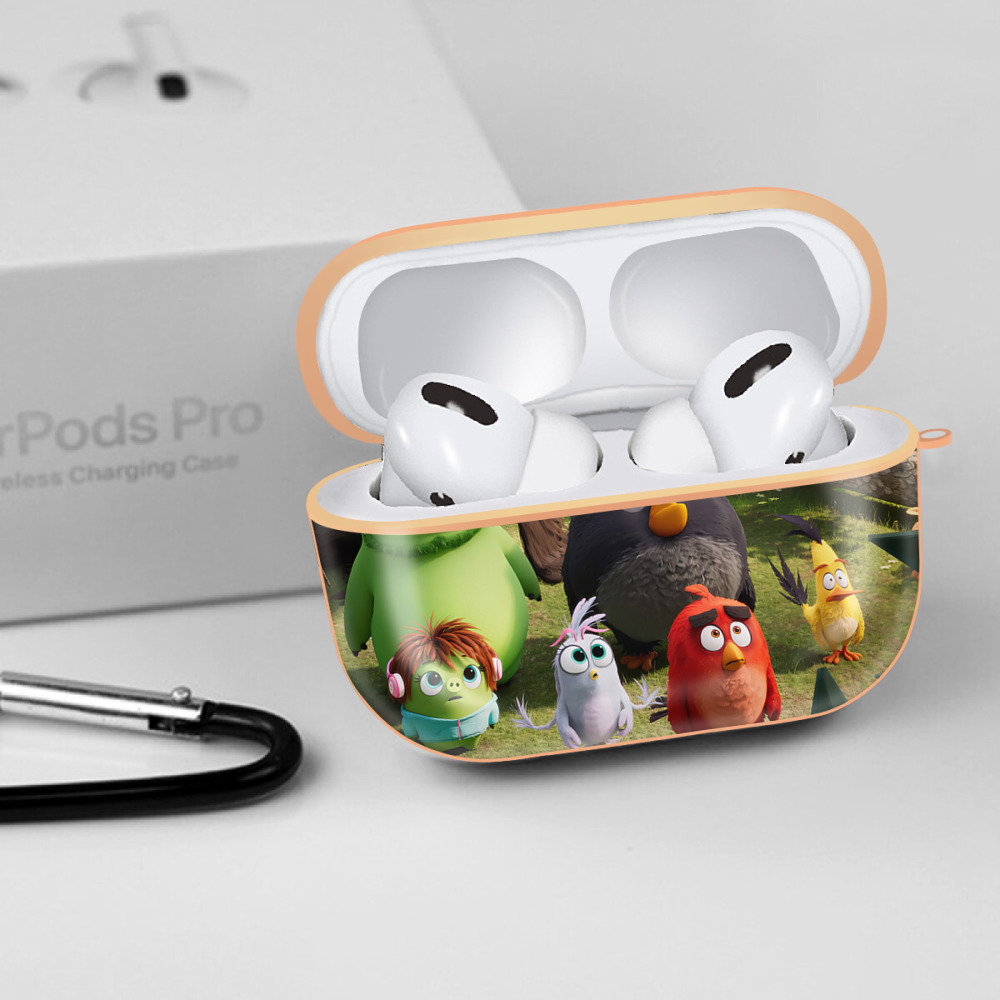 Angry Birds アングリーバード 【AirPods Pro用】ハードシェル保護ケース｜耐衝撃・防指紋・カラビナ付き商品仕様