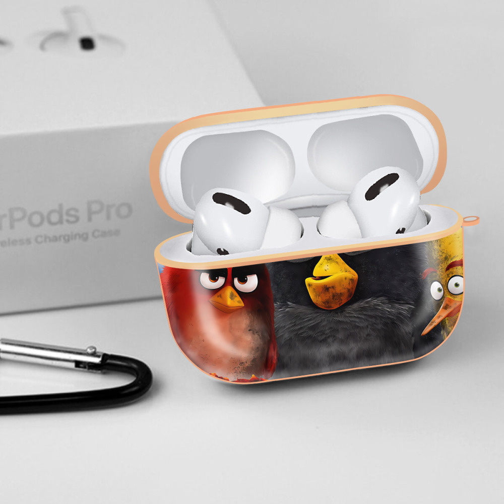 Angry Birds アングリーバード 【AirPods Pro用】ハードシェル保護ケース｜耐衝撃・防指紋・カラビナ付き商品仕様
