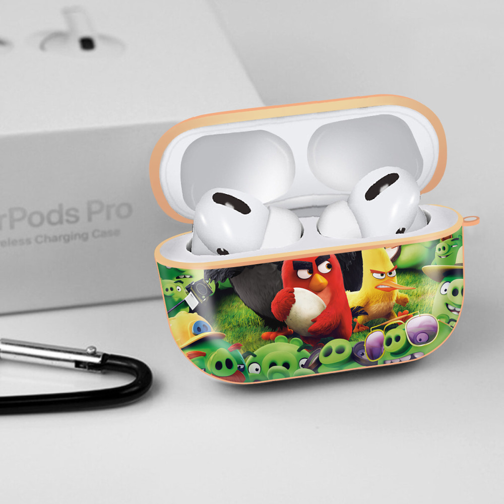 Angry Birds アングリーバード 【AirPods Pro用】ハードシェル保護ケース｜耐衝撃・防指紋・カラビナ付き商品仕様