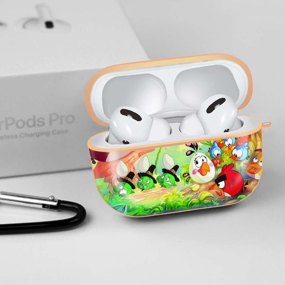 Angry Birds アングリーバード 【AirPods Pro用】ハードシェル保護ケース｜耐衝撃・防指紋・カラビナ付き商品仕様
