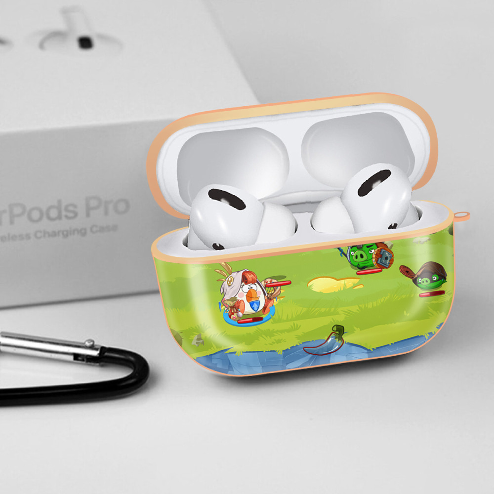 Angry Birds アングリーバード 【AirPods Pro用】ハードシェル保護ケース｜耐衝撃・防指紋・カラビナ付き商品仕様