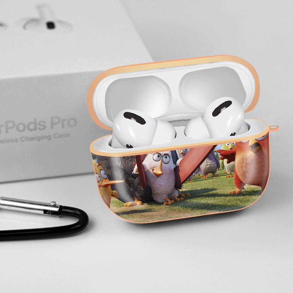 Angry Birds アングリーバード 【AirPods Pro用】ハードシェル保護ケース｜耐衝撃・防指紋・カラビナ付き商品仕様