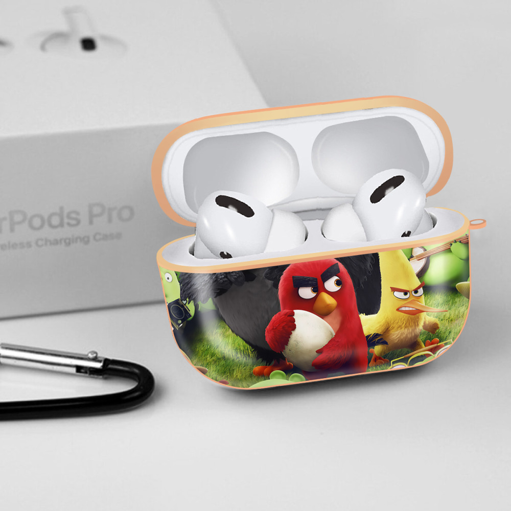 Angry Birds アングリーバード 【AirPods Pro用】ハードシェル保護ケース｜耐衝撃・防指紋・カラビナ付き商品仕様