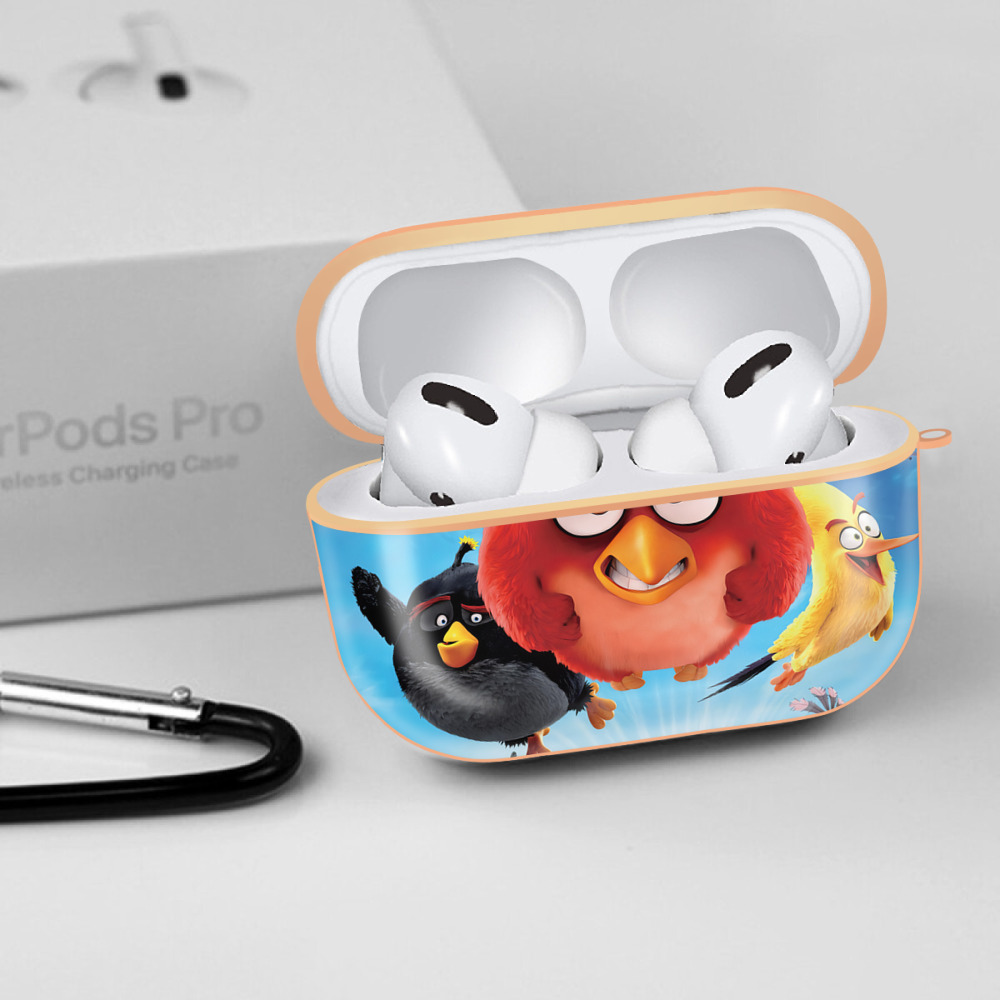 Angry Birds アングリーバード 【AirPods Pro用】ハードシェル保護ケース｜耐衝撃・防指紋・カラビナ付き商品仕様
