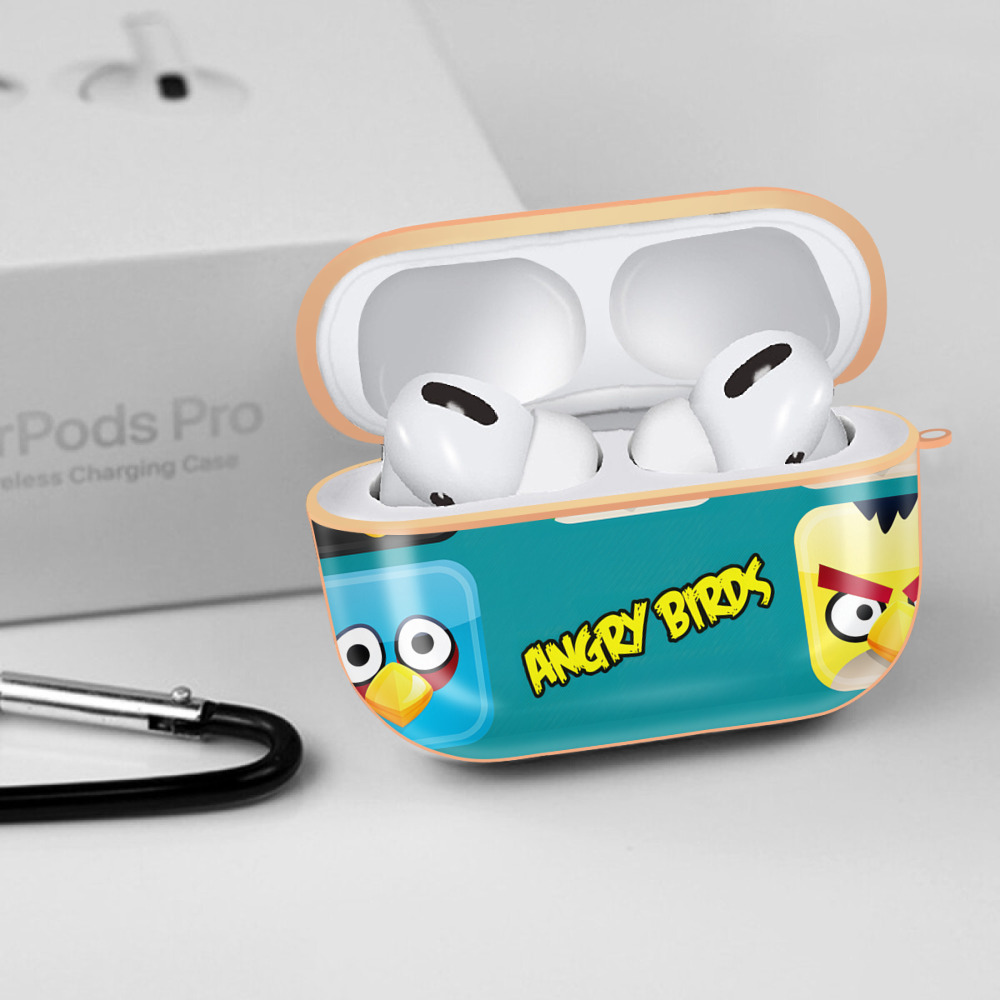 Angry Birds アングリーバード 【AirPods Pro用】ハードシェル保護ケース｜耐衝撃・防指紋・カラビナ付き商品仕様