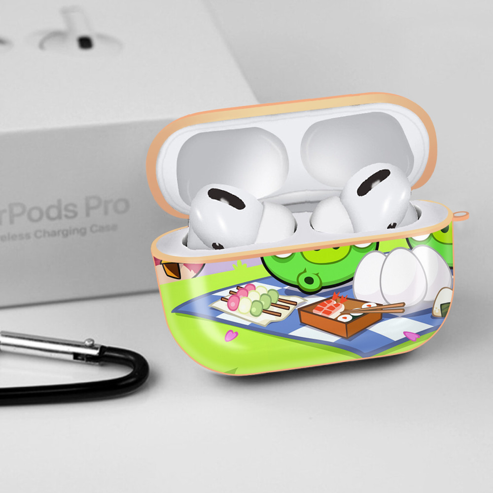 Angry Birds アングリーバード 【AirPods Pro用】ハードシェル保護ケース｜耐衝撃・防指紋・カラビナ付き商品仕様