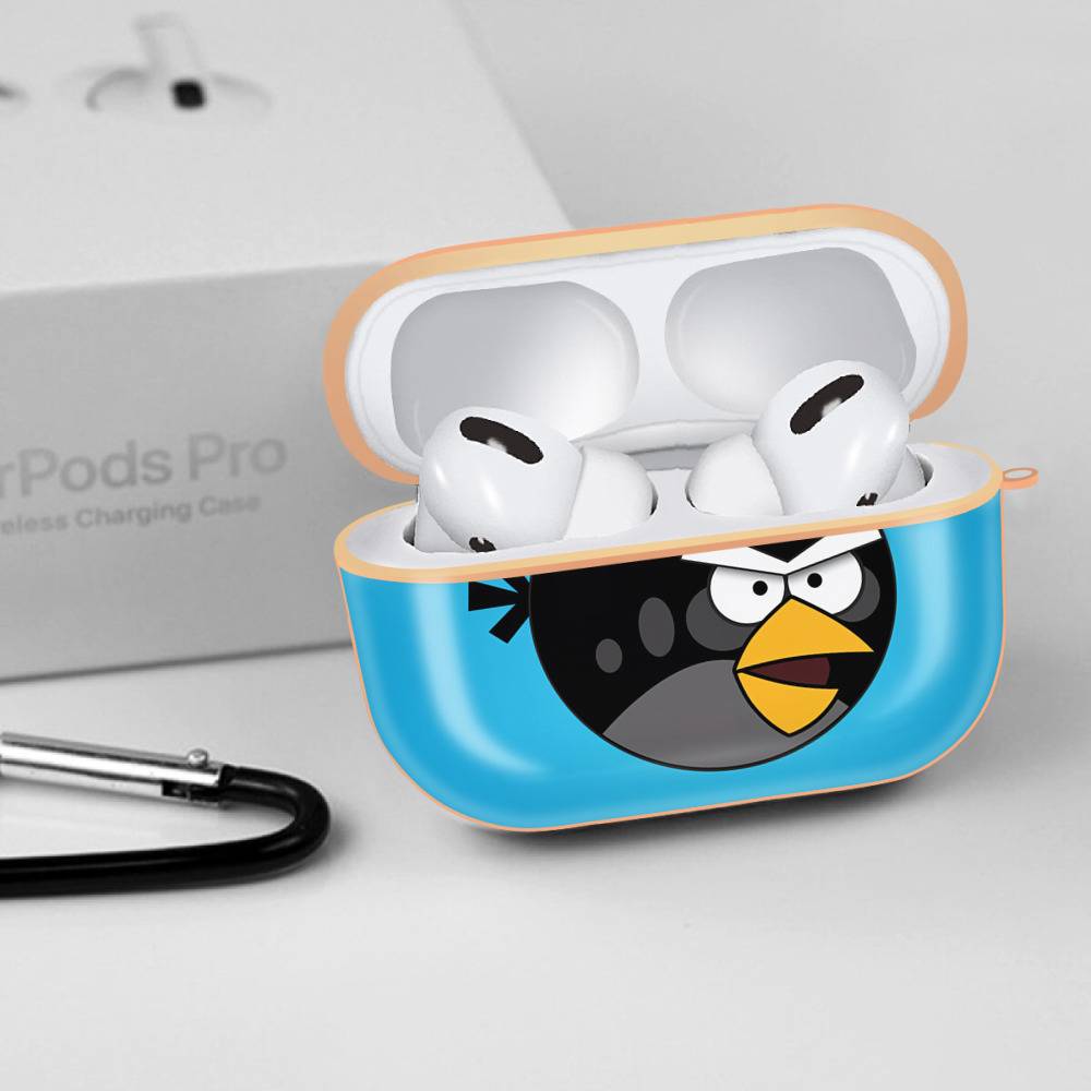 Angry Birds アングリーバード 【AirPods Pro用】ハードシェル保護ケース｜耐衝撃・防指紋・カラビナ付き商品仕様