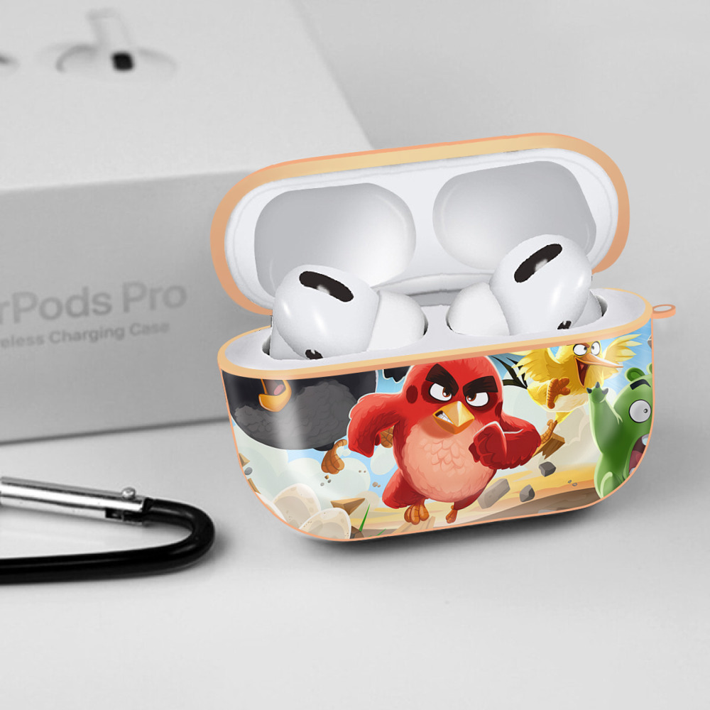 Angry Birds アングリーバード 【AirPods Pro用】ハードシェル保護ケース｜耐衝撃・防指紋・カラビナ付き商品仕様