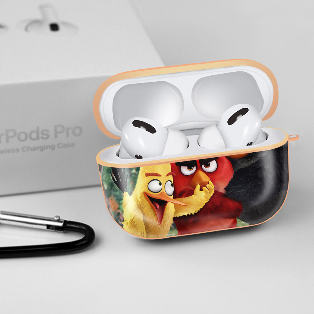 Angry Birds アングリーバード 【AirPods Pro用】ハードシェル保護ケース｜耐衝撃・防指紋・カラビナ付き商品仕様