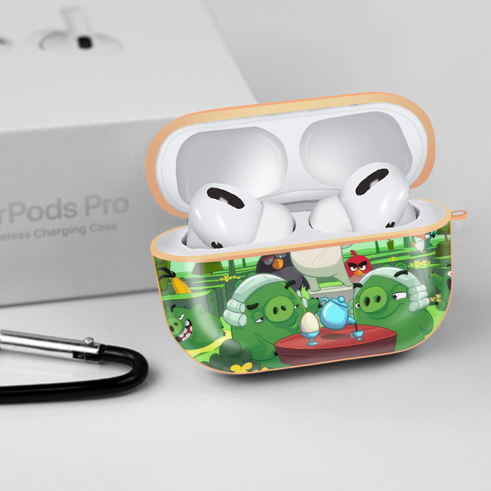 Angry Birds アングリーバード 【AirPods Pro用】ハードシェル保護ケース｜耐衝撃・防指紋・カラビナ付き商品仕様