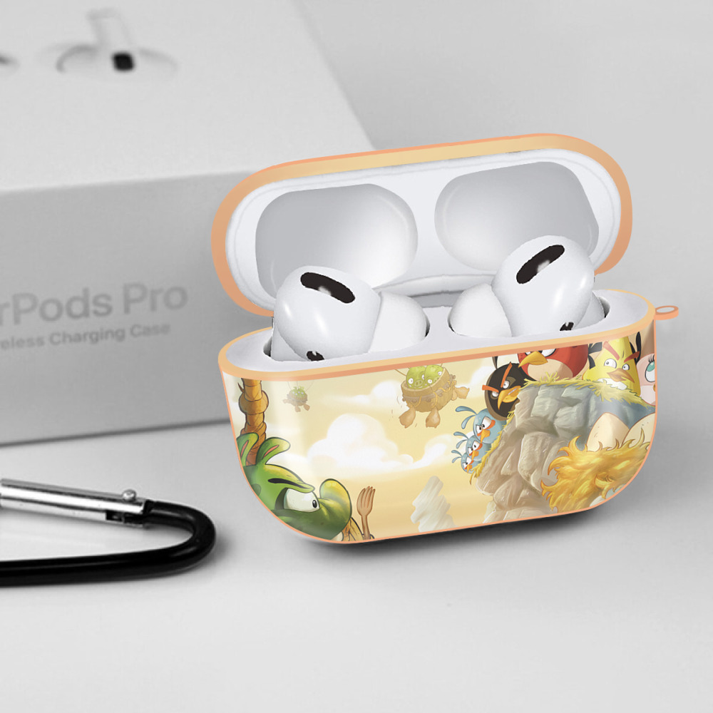 Angry Birds アングリーバード 【AirPods Pro用】ハードシェル保護ケース｜耐衝撃・防指紋・カラビナ付き商品仕様