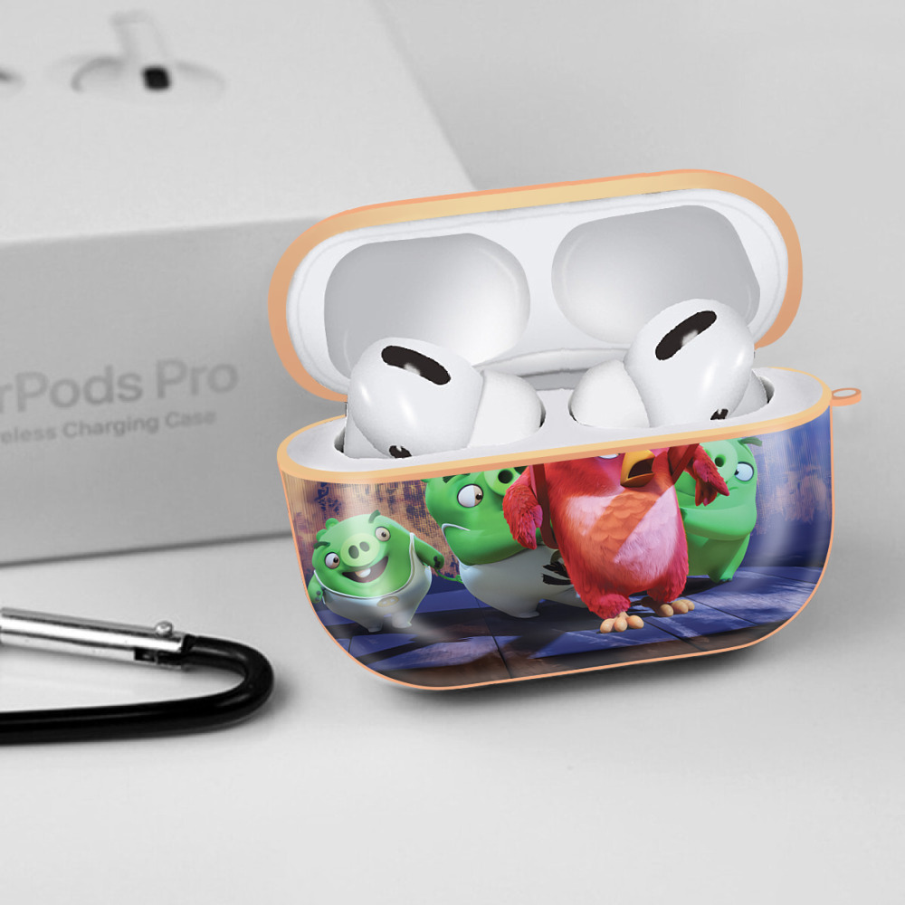 Angry Birds アングリーバード 【AirPods Pro用】ハードシェル保護ケース｜耐衝撃・防指紋・カラビナ付き商品仕様