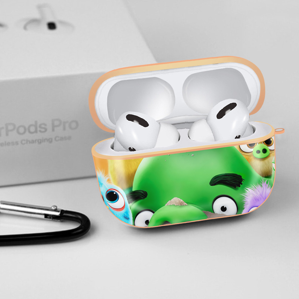 Angry Birds アングリーバード 【AirPods Pro用】ハードシェル保護ケース｜耐衝撃・防指紋・カラビナ付き商品仕様