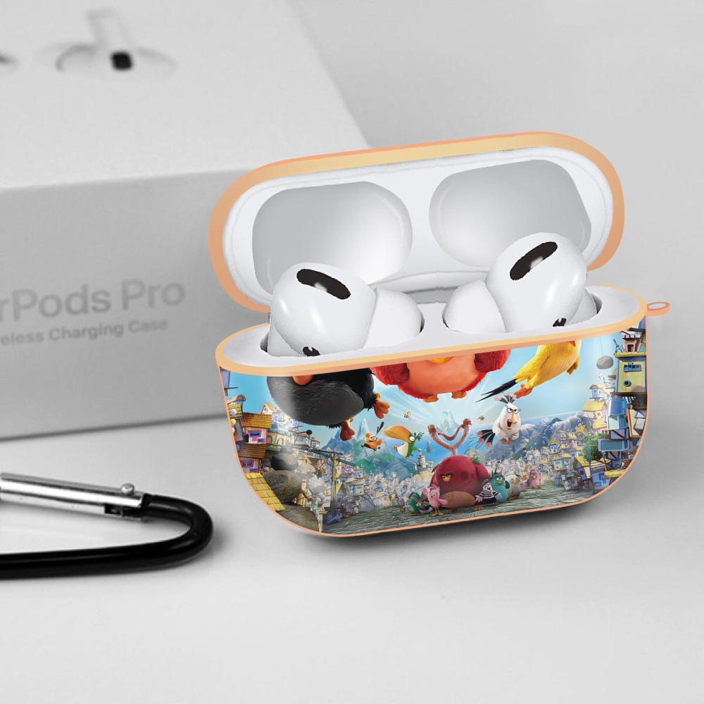 Angry Birds アングリーバード 【AirPods Pro用】ハードシェル保護ケース｜耐衝撃・防指紋・カラビナ付き商品仕様