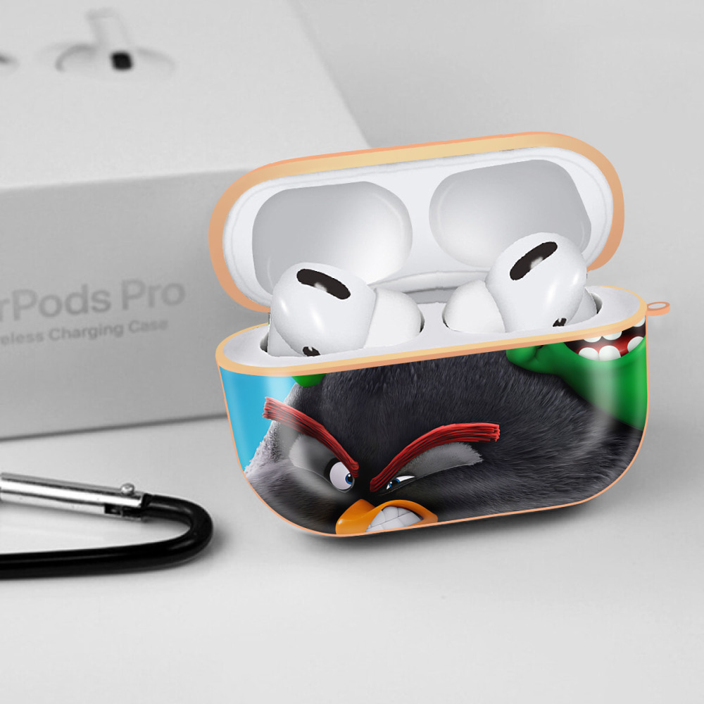 Angry Birds アングリーバード 【AirPods Pro用】ハードシェル保護ケース｜耐衝撃・防指紋・カラビナ付き商品仕様
